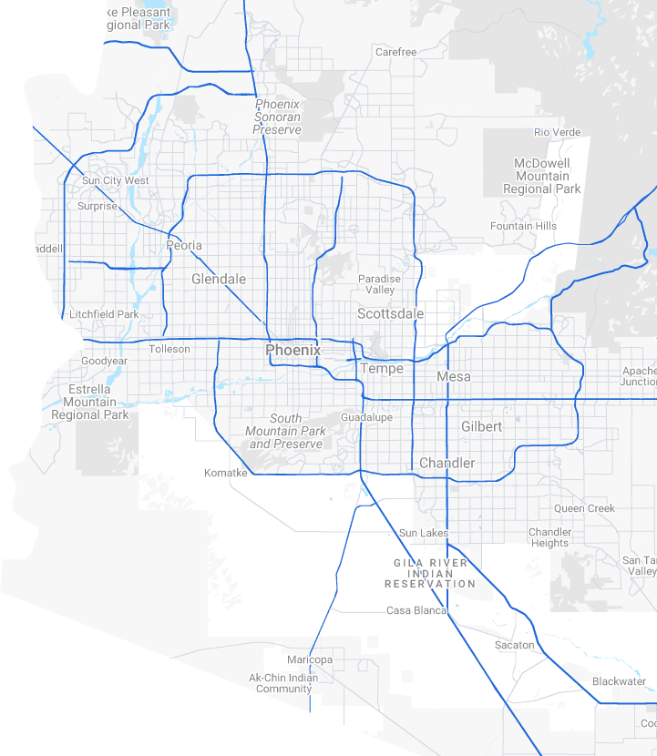 Level 5 Roofing - Maricopa County Map